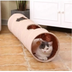 Hot selling Oxford cloth foldable pet tunnel plush ground rolling dragon cat toy