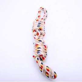 Popular spot pet products, dog cotton rope toys, large, medium and large dog teeth grinding interactive bite resistant tug of war knots
