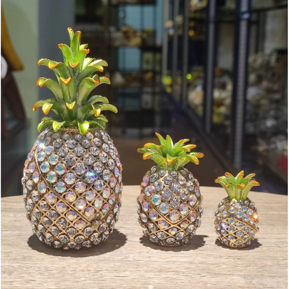 Crystal Crafts Sales Gifts Pineapple Home Enamel Color Jewelry Box Metal Decoration Decoration Scenery District Hot Sale Crystal Crafts Sales Gifts Pineapple Home Enamel Color Jewelry Box Metal Decoration Decoration Scenery District Hot Sale