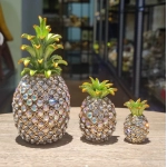 Crystal Crafts Sales Gifts Pineapple Home Enamel Color Jewelry Box Metal Decoration Decoration Scenery  District Hot Sale