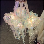 Jellyfish lamp DIY material package, aerial pendant decoration, stall atmosphere, small night light
