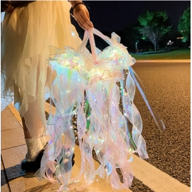 Jellyfish lamp DIY material package, aerial pendant decoration, stall atmosphere, small night light